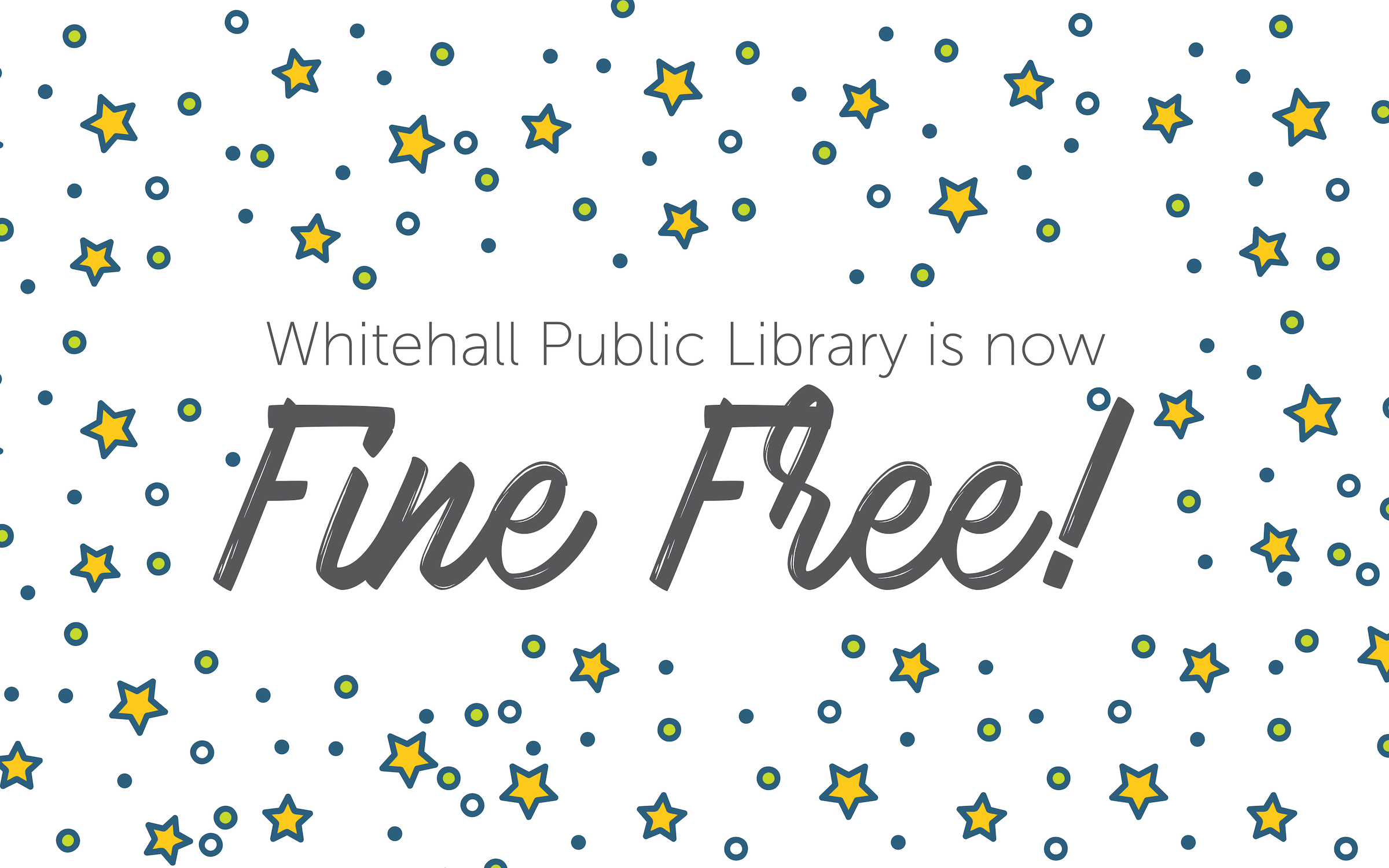Whitehall Public Library is Fine Free