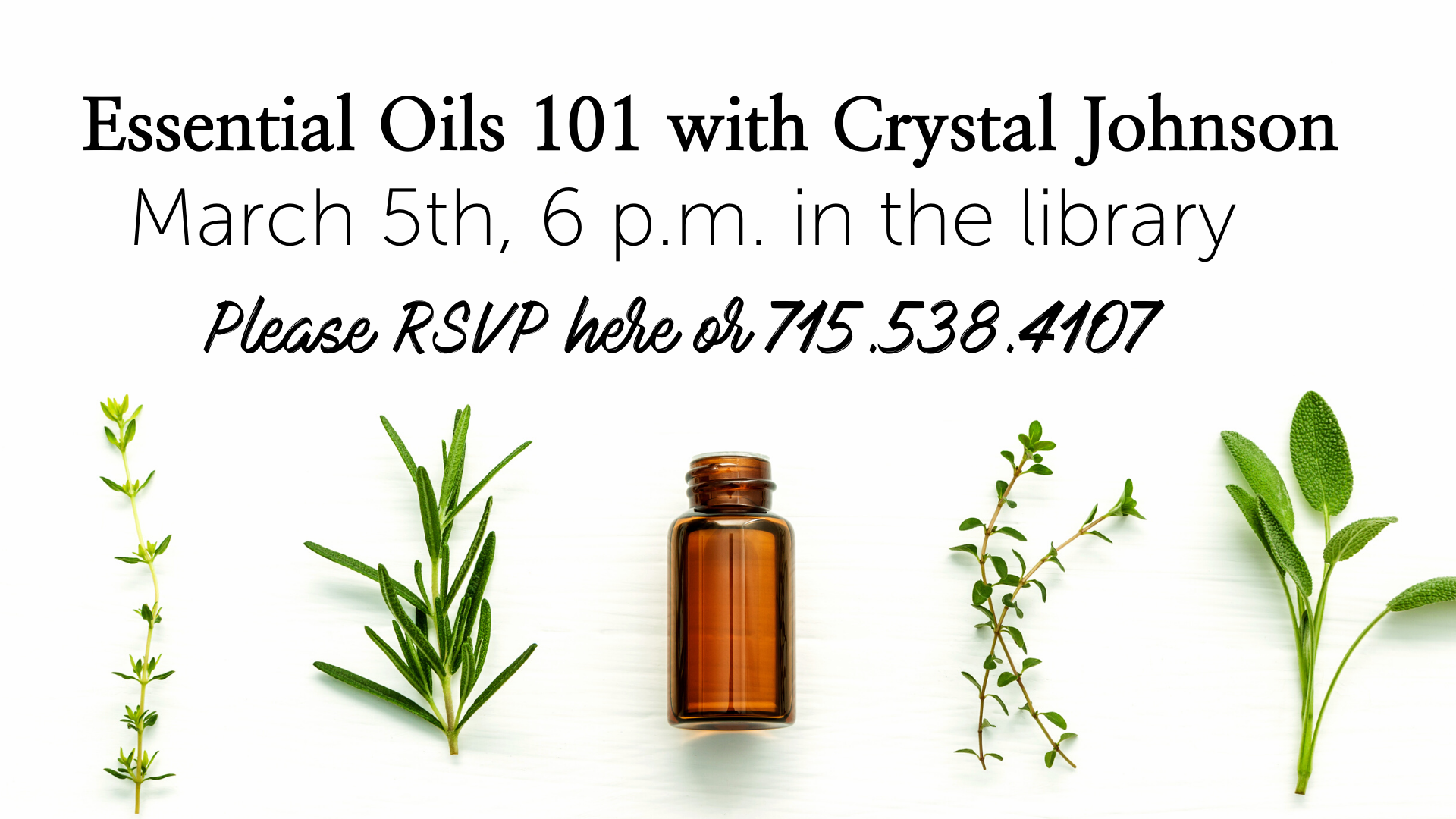 Essential Oils: 101 Class